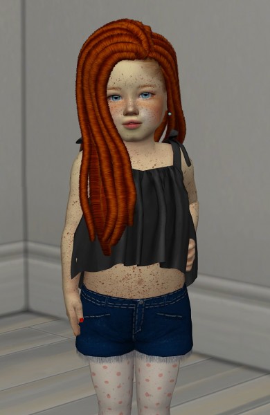 Coupure Electrique: Anto`s Nine hair retxtured  kids and toddlers cersion for Sims 4