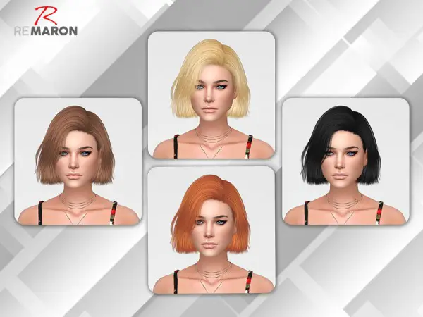 The Sims Resource: Confetti Hair Retextured by Remaron for Sims 4