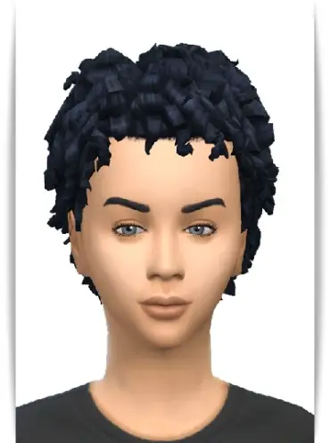 Birksches sims blog: Shorty Curls Hair   Kids Toddler version for Sims 4