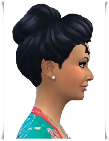 Birksches sims blog: Victorian Bun Small Hair for Sims 4