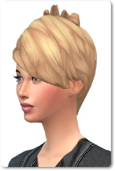 Birksches sims blog: Slashed Hair Short Bangs for Sims 4