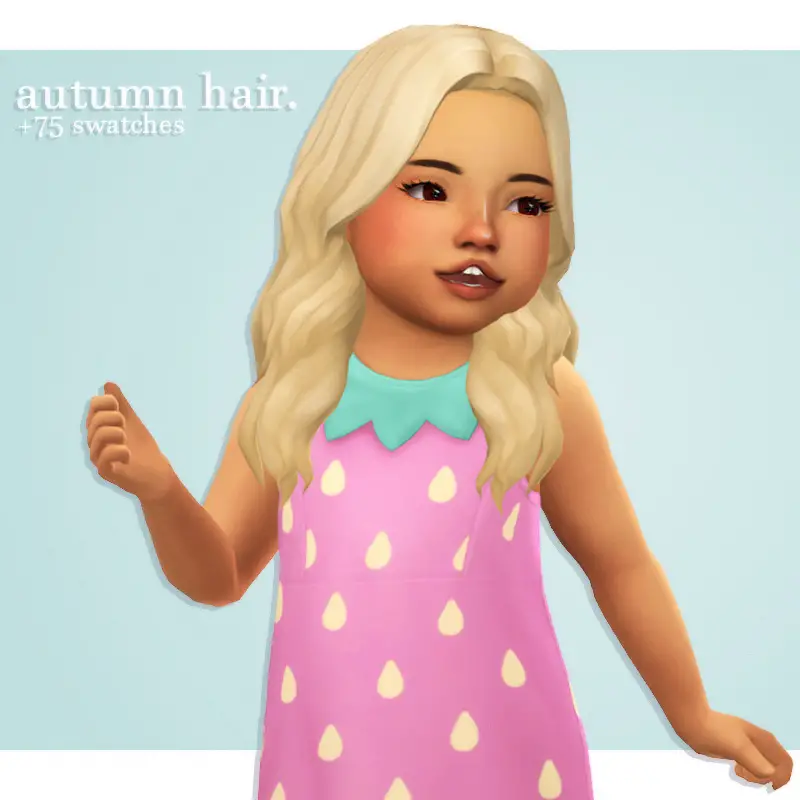 Cowplant Pizza: Autumn hair recolored - Sims 4 Hairs