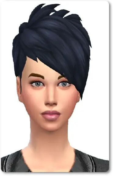 Birksches sims blog: Slashed Hair Short Bangs for Sims 4