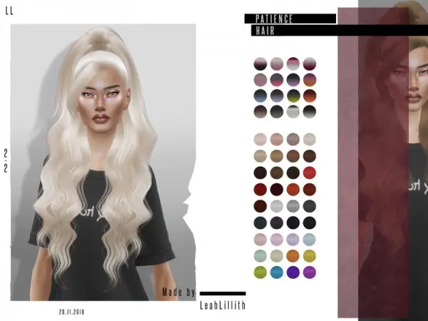 The Sims Resource: Patience Hair by LeahLillith for Sims 4