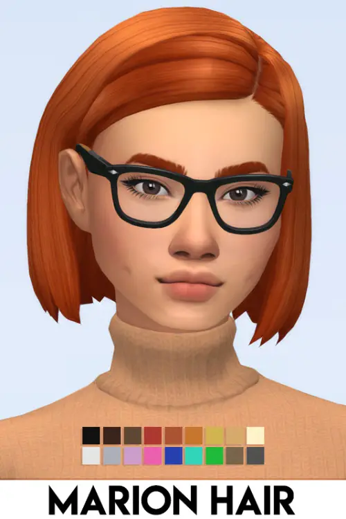 Sims 4 Hairs ~ IMVikai: Marion Hair