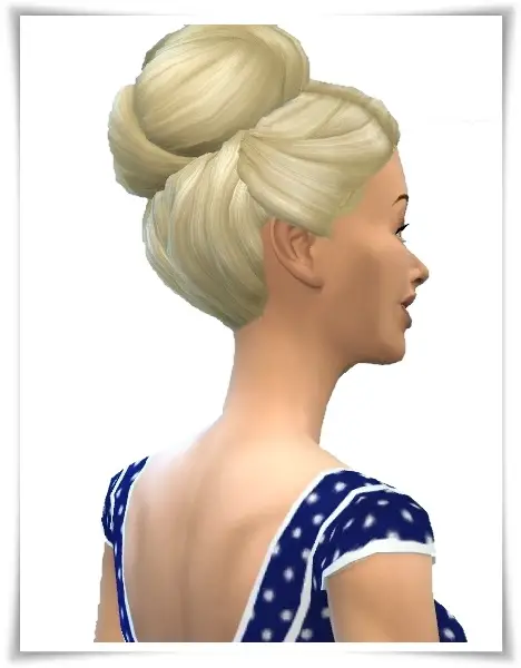 Birksches sims blog: Come on Bun Hair for Sims 4