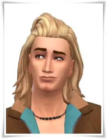 Birksches sims blog: MB Long Hair male for Sims 4