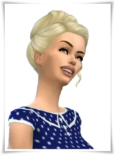 Birksches sims blog: Come on Bun Hair for Sims 4
