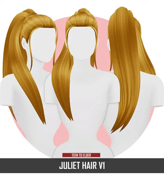 Coupure Electrique: Juliet Hair for Sims 4
