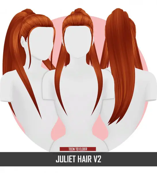 Coupure Electrique: Juliet Hair for Sims 4