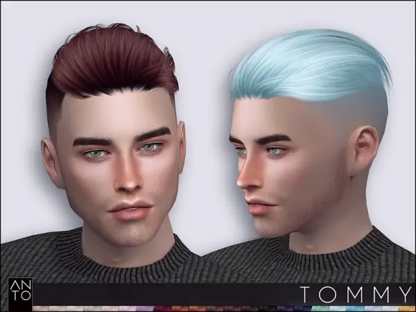 The Sims Resource: Tommy Hair by Anto for Sims 4