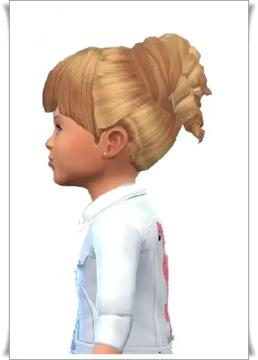 Birksches sims blog: Toddler’s Fame Curls hair retextured for Sims 4