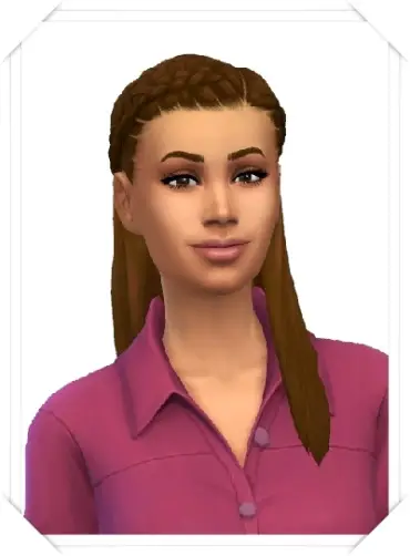 Birksches sims blog: Front Braids Long Hair for Sims 4
