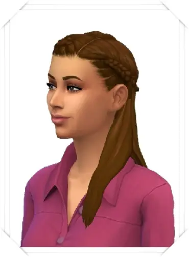 Birksches sims blog: Front Braids Long Hair for Sims 4