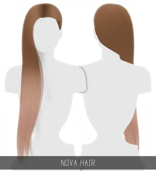 Simpliciaty: Nova Hair for Sims 4