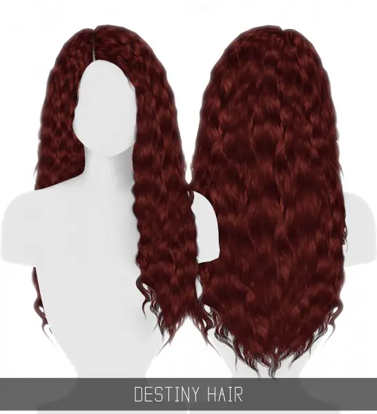 Simpliciaty: Destiny Hair for Sims 4