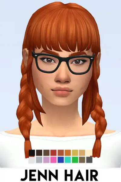 IMVikai: Jenn Hair for Sims 4