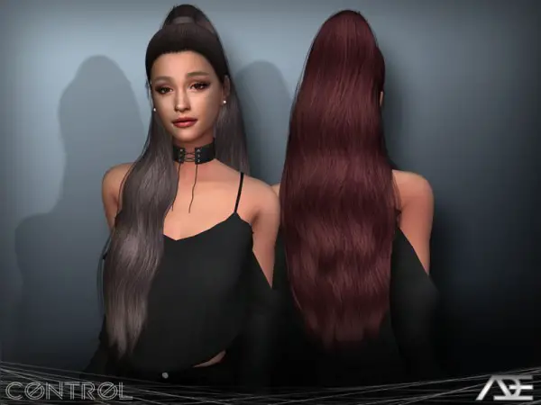 The Sims Resource: Control Hair Set by Ade Darma for Sims 4