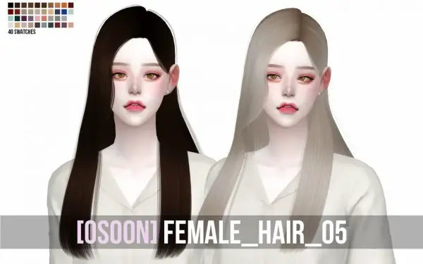 Osoon: Hair 05 for Sims 4