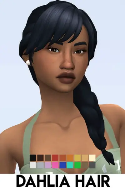IMVikai: Dahlia Hair for Sims 4