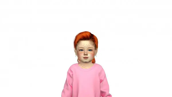Coupure Electrique: Anto`s North hair retextured  kids and toddlers version for Sims 4