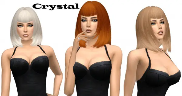 Sims Fun Stuff: NightCrawler`s Crystal hair retextured for Sims 4
