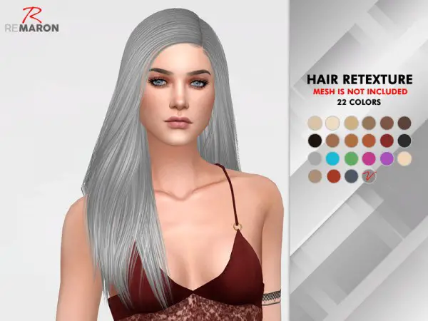 The Sims Resource: Regina HairRetextured by remaron for Sims 4
