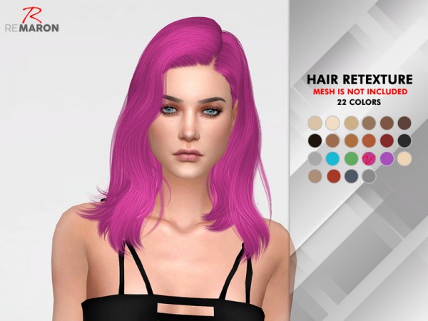 The Sims Resource: WINGS OE1221 hair retextured by remaron for Sims 4