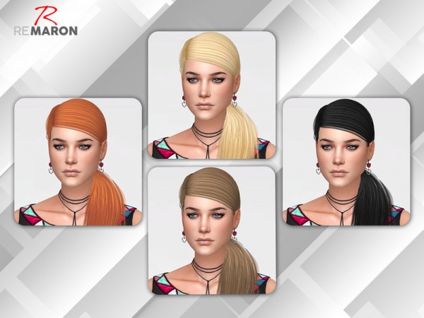 The Sims Resource: Tsminh`s Twinkle Hair retextured by Remaron for Sims 4