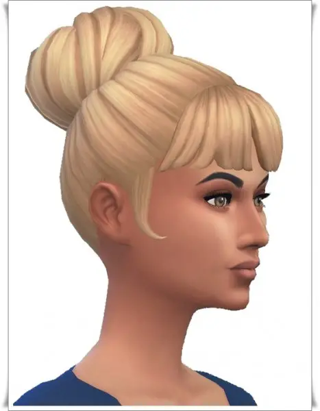 Birksches sims blog: Cordelia’s Bun for Sims 4