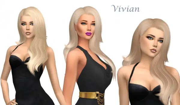 Sims Fun Stuff: S club`s Vivian, NightCrawler`s Freak On and Anto`s  Leona hair retextured for Sims 4