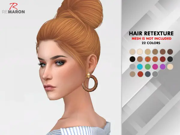 The Sims Resource: Flirt Hair Retextured by Remaron for Sims 4