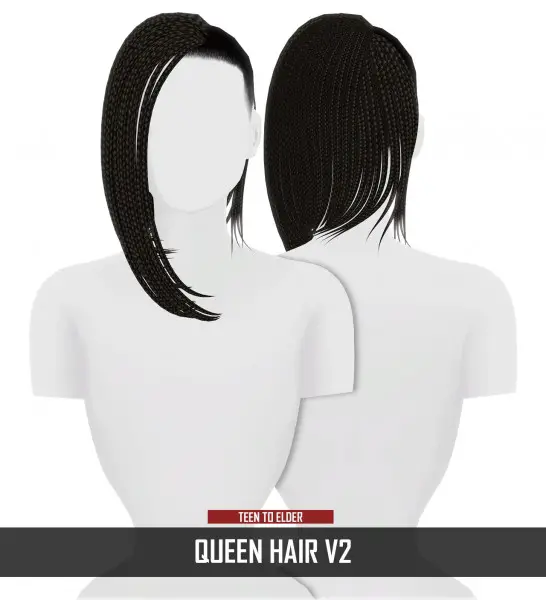 Coupure Electrique: Queen Hai 2 versions for Sims 4