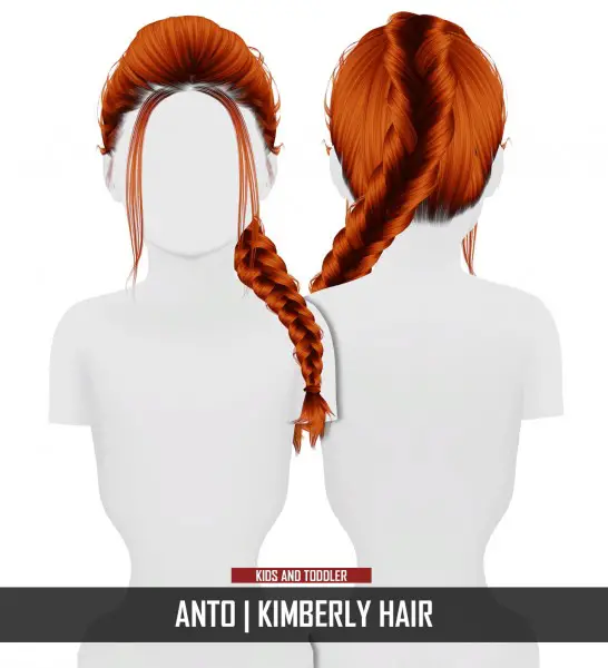 Coupure Electrique: Anto`s Kimberly Hair retextured kids and toddlers for Sims 4