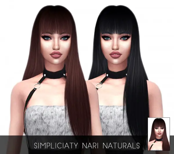 Sims 4 Hairs ~ Kenzar Sims: Nari Hair Naturals Retextured