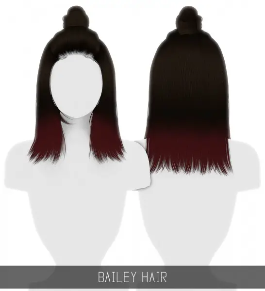 Simpliciaty: Bailey Hair for Sims 4