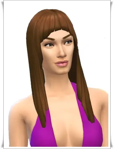curly hair with bangs sims 4 cc