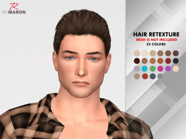The Sims Resource: Wings OE1024 hair retextured by remaron for Sims 4