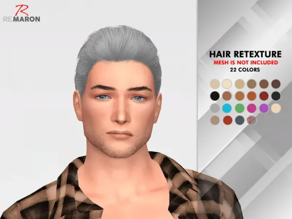 The Sims Resource: Wings OE1024 hair retextured by remaron for Sims 4