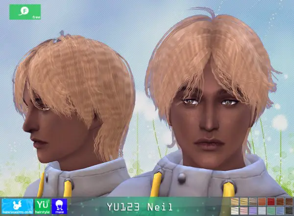 NewSea: YU123 Nail Hair for Sims 4