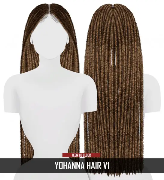 Coupure Electrique: Yohanna Hair V1 for Sims 4