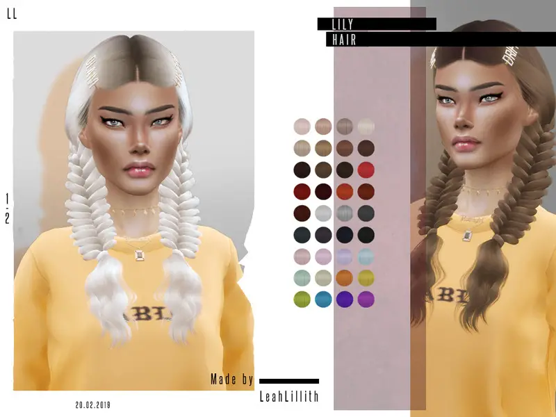 Sims 4 Hairs The Sims Resource Leahlillith`s Rogue Hair Retextured 9cd