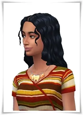 Birksches sims blog: Janes Long Curls Hair for Sims 4