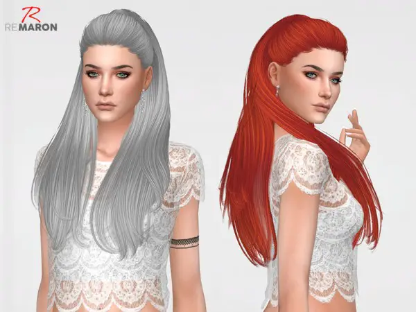The Sims Resource: Break Free Hair Retextured by Remaron for Sims 4