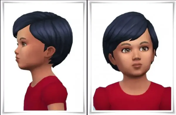 Birksches sims blog: Mid Swept Toddler Hair for Sims 4