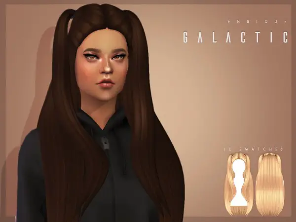 Enrique: Galactic Hair for Sims 4