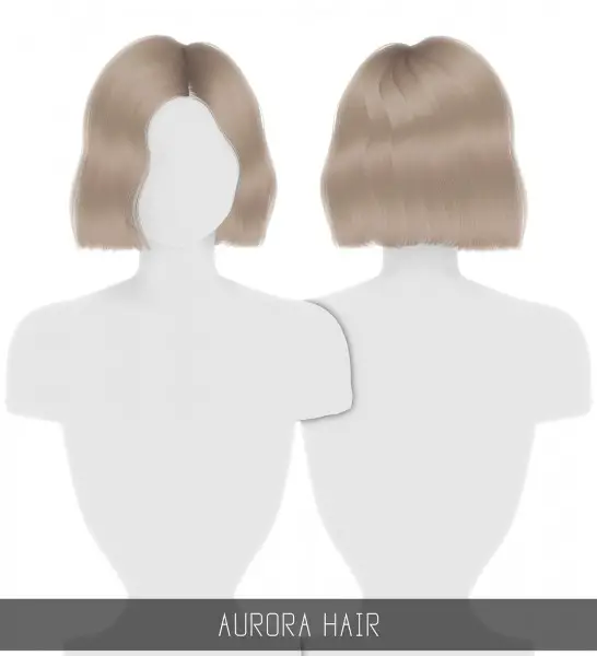 Simpliciaty: Aurora hair for Sims 4