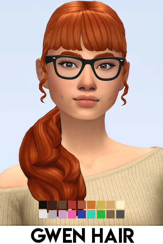 Sims 4 Hairs ~ IMVikai: Gwen Hair