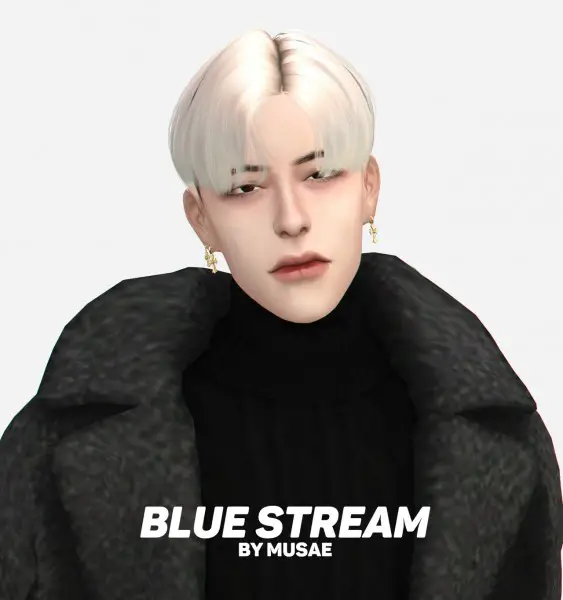 Effie: Blue Stream Hair for Sims 4