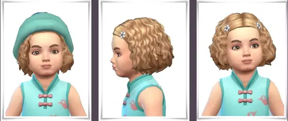 Birksches sims blog: Tiny Marina Curls Hair for Sims 4